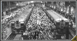 "Church Gate railroad station" by Sebastião Salgado