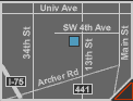Map of University Gallery Area