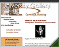 Snapshot of University Gallery Website